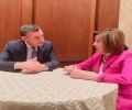 Kryetarja e Kongresit Amerikan ia konfirmon Veselit përkrahjen për Kosovën në të gjitha proceset 